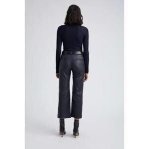 NEW SPRWMN cropped baggy lowrise trousers in navy